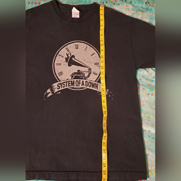 Vintage System of a Down AAA tag shirt. Large, Faded black - Picture 7 of 8
